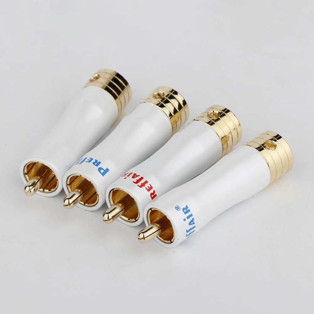 R1704 Gold-plated Audio HiFi RCA Plug Connectors RCA Terminal Jack Male Plug Audio Video in-Line Jack Adapter
R1704 Gold-plated Audio HiFi RCA Plug Connectors RCA Terminal Jack Male Plug Audio Video in-Line Jack Adapter