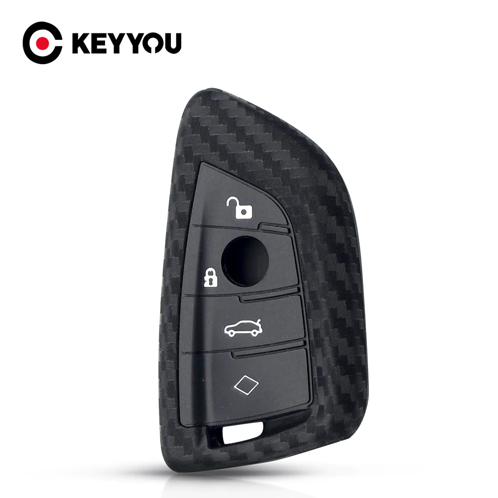 Чехол KEYYOU 20X для автомобильного ключа из углеродного силикона, Чехол для BMW X5 X6 F16 F15 5 серии 2014, чехол для автомобильного ключа с дистанционным управлением
Чехол KEYYOU 20X для автомобильного ключа из углеродного силикона, Чехол для BMW X5 X6 F16 F15 5 серии 2014, чехол для автомобильного ключа с дистанционным управлением