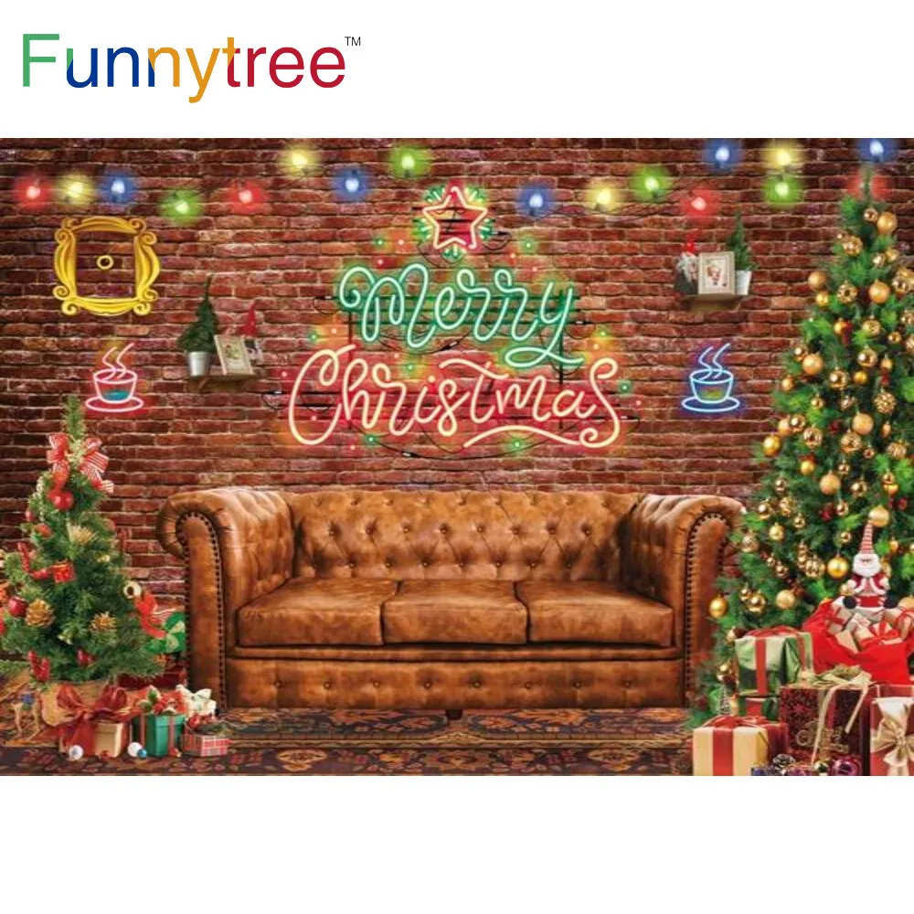 Фон Funnytree Счастливого Рождества дерево цветной светлый подарок кирпичная стена ретро кожаный диван украшение для вечеринки фон для фотосъе...
Фон Funnytree Счастливого Рождества дерево цветной светлый подарок кирпичная стена ретро кожаный диван украшение для вечеринки фон для фотосъе...