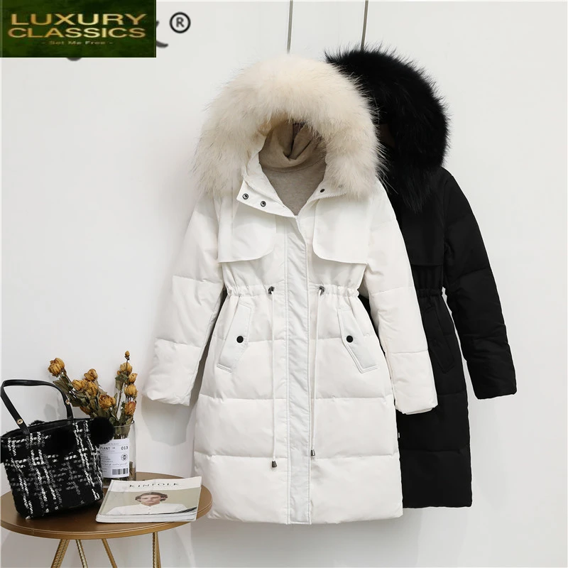 Women's Down Jacket Brand Natural Raccoon Fur Hooded Winter Coat Female Clothes 2021 Warm Duck Down Jacket Hiver LW1625
Women's Down Jacket Brand Natural Raccoon Fur Hooded Winter Coat Female Clothes 2021 Warm Duck Down Jacket Hiver LW1625