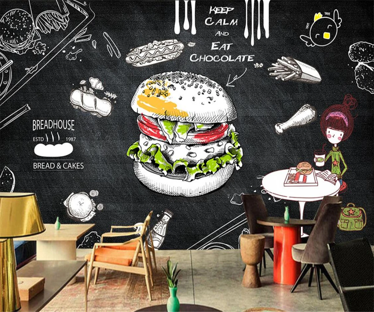 beibehang Custom modern new bedroom living papel de parede room hand-painted western restaurant background wallpaper
beibehang Custom modern new bedroom living papel de parede room hand-painted western restaurant background wallpaper