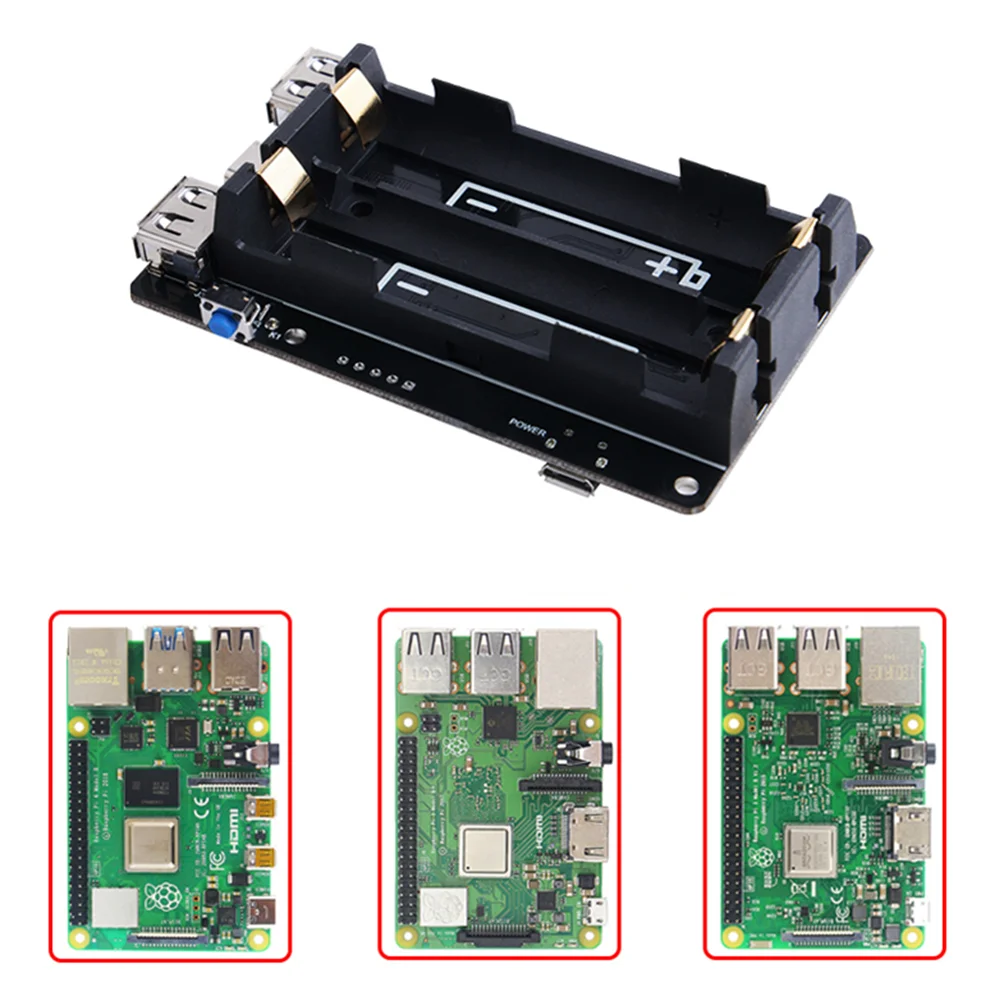 High Reliability UPS With RTC Uninterruptible Power Supply 18650 Battery Charger For Raspberry Pi 4B/3B+/3B
High Reliability UPS With RTC Uninterruptible Power Supply 18650 Battery Charger For Raspberry Pi 4B/3B+/3B
