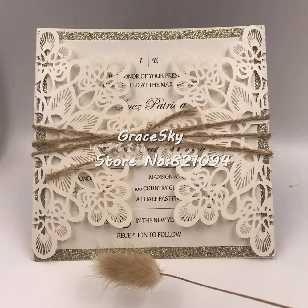 50pcs free shippig Laser cut New Flowers Lace wedding invitations Cards,customized card blanks for wedding invitations rsvp
50pcs free shippig Laser cut New Flowers Lace wedding invitations Cards,customized card blanks for wedding invitations rsvp
