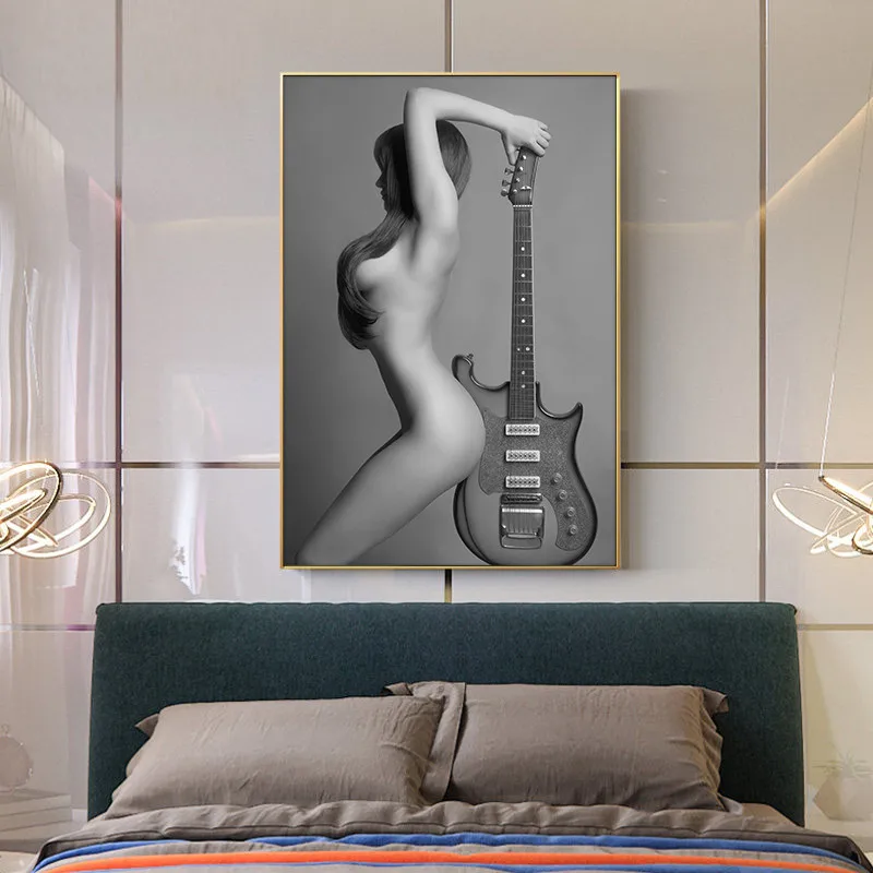 Sexy Naked Girl With Guitar Poster Cuadros Nude Canvas HD Print Wall Art Paintings Home Decor Living Room Pictures Decoration
Sexy Naked Girl With Guitar Poster Cuadros Nude Canvas HD Print Wall Art Paintings Home Decor Living Room Pictures Decoration