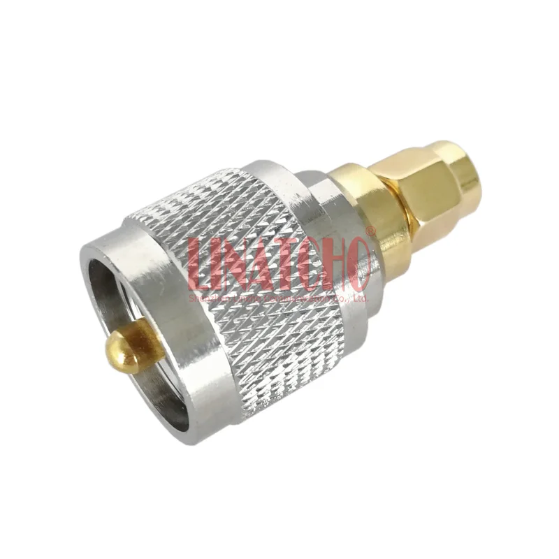 RF Coaxial Coax Adapter 50 OHM Straight UHF PL259 Male to SMA Male Connector
RF Coaxial Coax Adapter 50 OHM Straight UHF PL259 Male to SMA Male Connector
