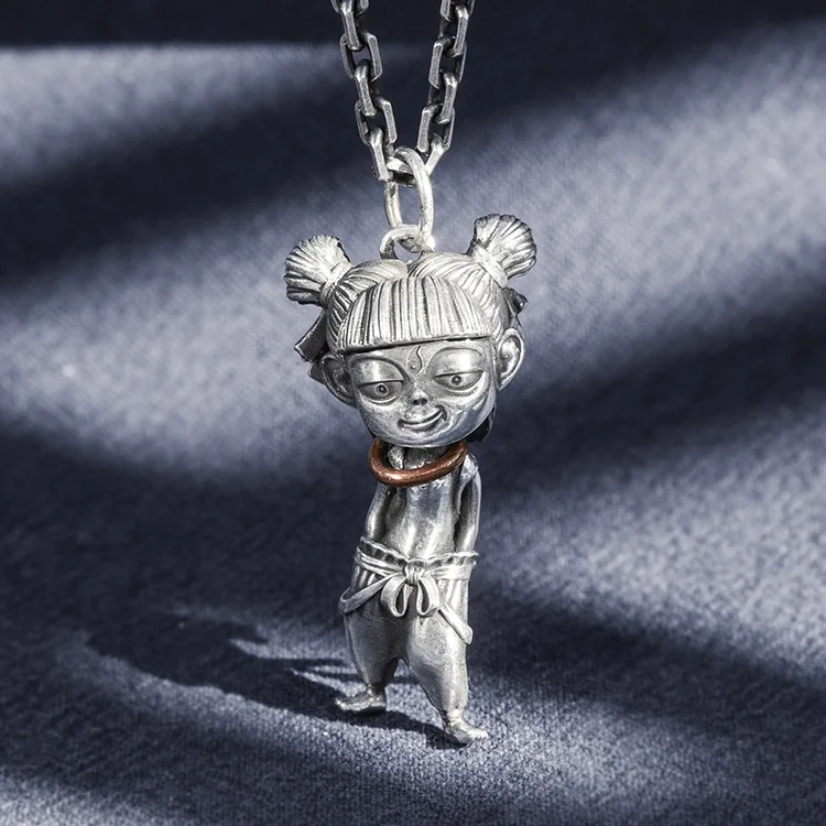 New 100% 925 silver the devil boy came to the world which pendant for male S925 pure silver chain pendant female man's pendan
New 100% 925 silver the devil boy came to the world which pendant for male S925 pure silver chain pendant female man's pendan