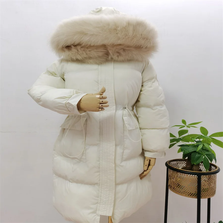 2021 Newest Fashion Outwear Winter Jacket Women Coat Warm Cotton down Real Fox Fur Casual Black White Female Long Parkas
2021 Newest Fashion Outwear Winter Jacket Women Coat Warm Cotton down Real Fox Fur Casual Black White Female Long Parkas