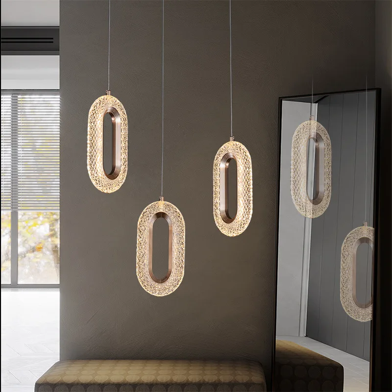 Modern Golden Led Oval Pendant Light Nordic Acrylic Pendant Lamp for Bedroom Bedside Kitchen Island Stairs Decoration Light
Modern Golden Led Oval Pendant Light Nordic Acrylic Pendant Lamp for Bedroom Bedside Kitchen Island Stairs Decoration Light