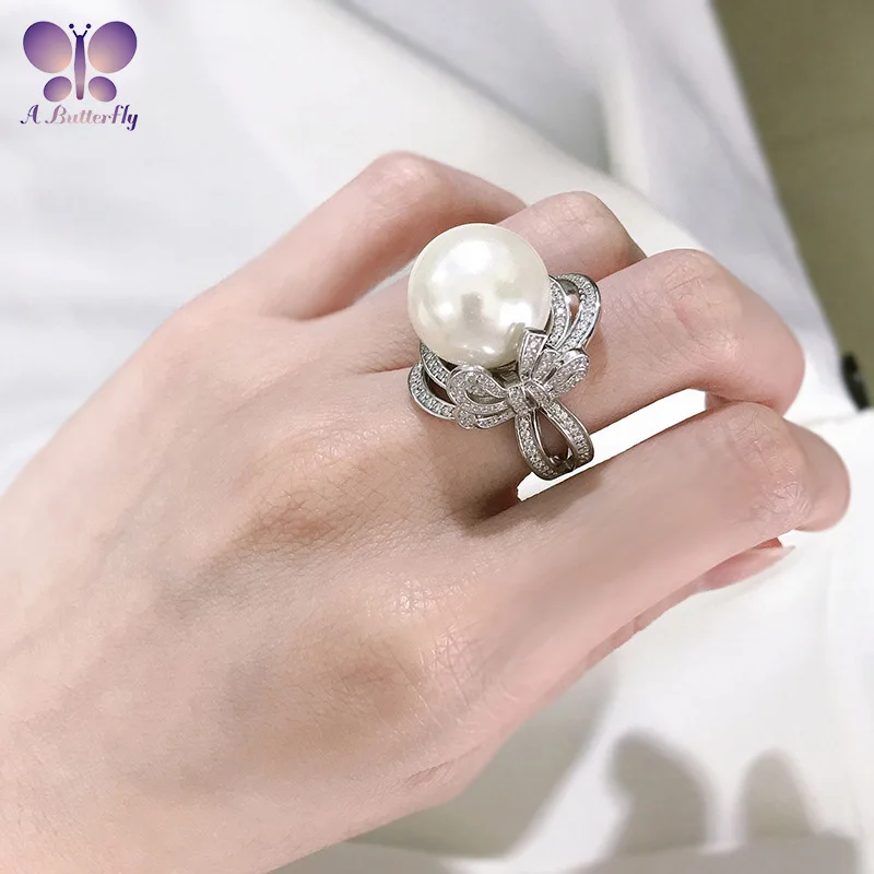 925 Sterling Silver Luxury Pearl Ring 16 MM Shell Pearl Very Beautiful Party Jewelry Fashion Gift
925 Sterling Silver Luxury Pearl Ring 16 MM Shell Pearl Very Beautiful Party Jewelry Fashion Gift