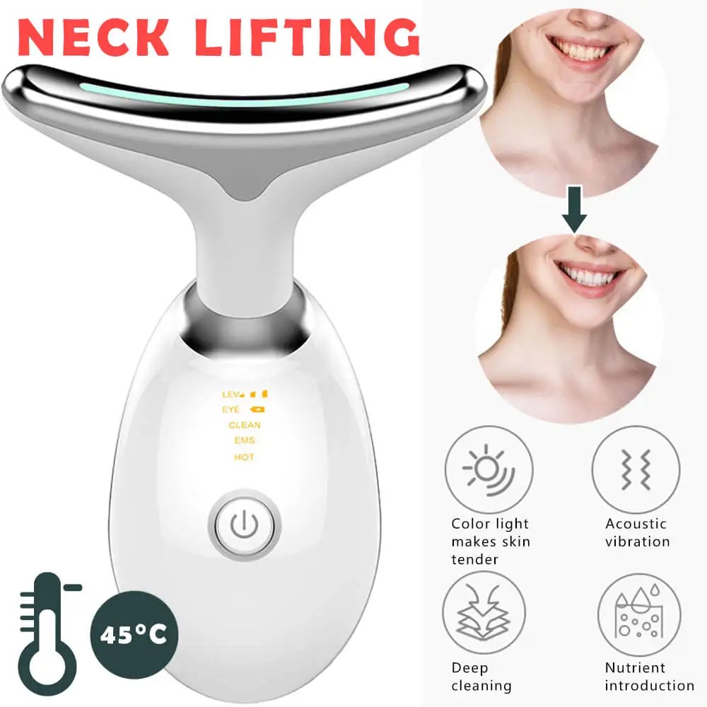 Neck Beauty Lifting Massage Device LED Photon Therapy Skin Tighten Reduce Double Chin Wrinkle Remove Facial Care Tools 3 Colors
Neck Beauty Lifting Massage Device LED Photon Therapy Skin Tighten Reduce Double Chin Wrinkle Remove Facial Care Tools 3 Colors
