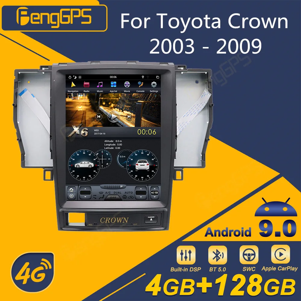 Автомагнитола для Toyota Crown 2003-2009, Android, экран Tesla, 2Din стереоприемник, Авторадио, мультимедийный DVD-плеер, GPS-навигация
Автомагнитола для Toyota Crown 2003-2009, Android, экран Tesla, 2Din стереоприемник, Авторадио, мультимедийный DVD-плеер, GPS-навигация