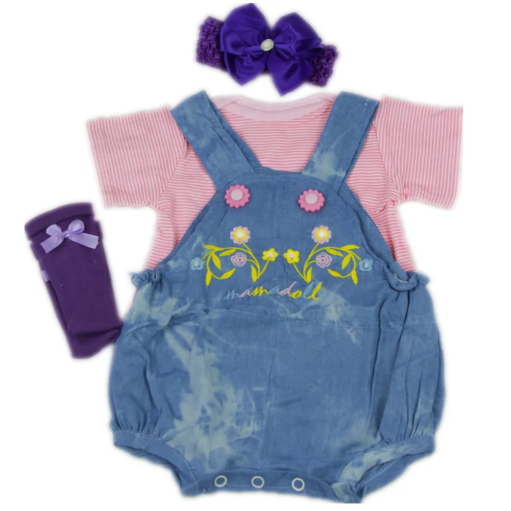 Silicone Baby Girls Dolls Clothes Sets For 22-23 Inches / 55-57 CM Hot Sale Dress With Beautiful Hairband DIY Doll Accessories
Silicone Baby Girls Dolls Clothes Sets For 22-23 Inches / 55-57 CM Hot Sale Dress With Beautiful Hairband DIY Doll Accessories