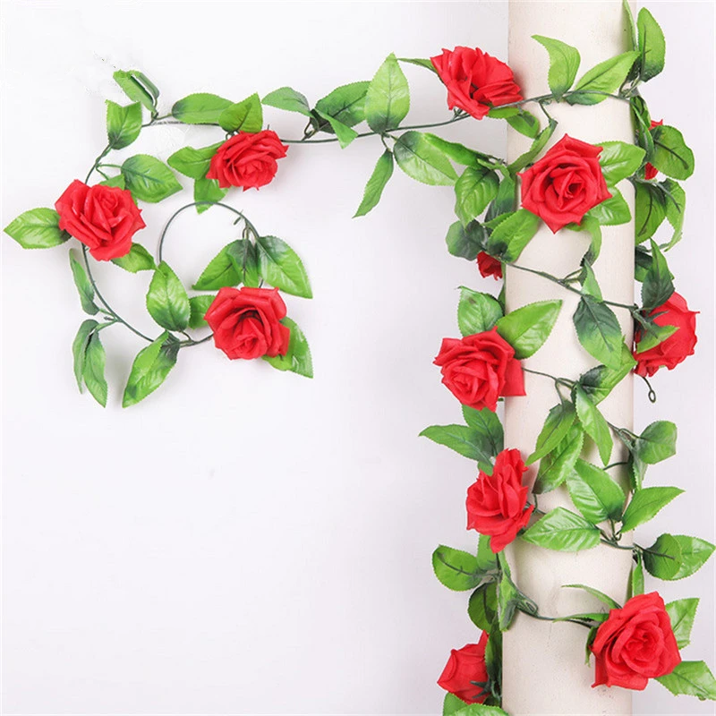 250cm Artificial Silk Rose Ivy Vine Flower Green Leaves Home Garden Wedding Party Decoration Wall Hanging Garland Decor
250cm Artificial Silk Rose Ivy Vine Flower Green Leaves Home Garden Wedding Party Decoration Wall Hanging Garland Decor