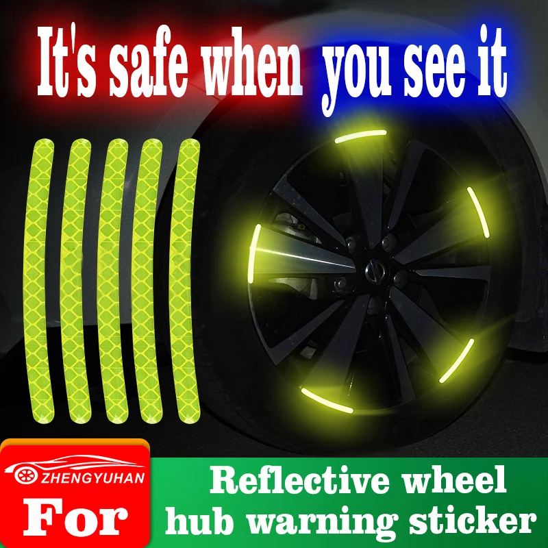 20pcs/set Car Reflective Safety Warning Tape Car Wheel Reflective Strip Safety Reflective Sticker Decal Cars Styling Accessories
20pcs/set Car Reflective Safety Warning Tape Car Wheel Reflective Strip Safety Reflective Sticker Decal Cars Styling Accessories
