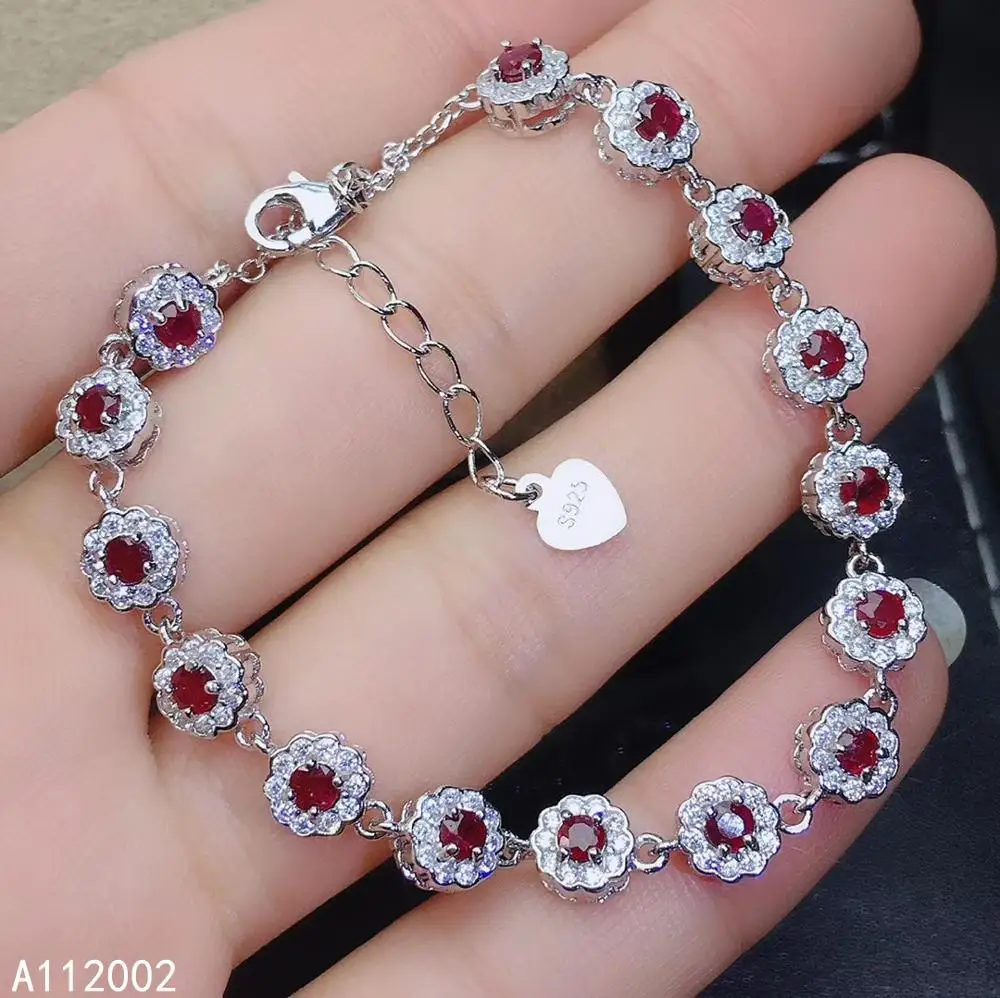 KJJEAXCMY fine jewelry natural Ruby 925 sterling silver new gemstone women hand bracelet support test beautiful hot selling
KJJEAXCMY fine jewelry natural Ruby 925 sterling silver new gemstone women hand bracelet support test beautiful hot selling