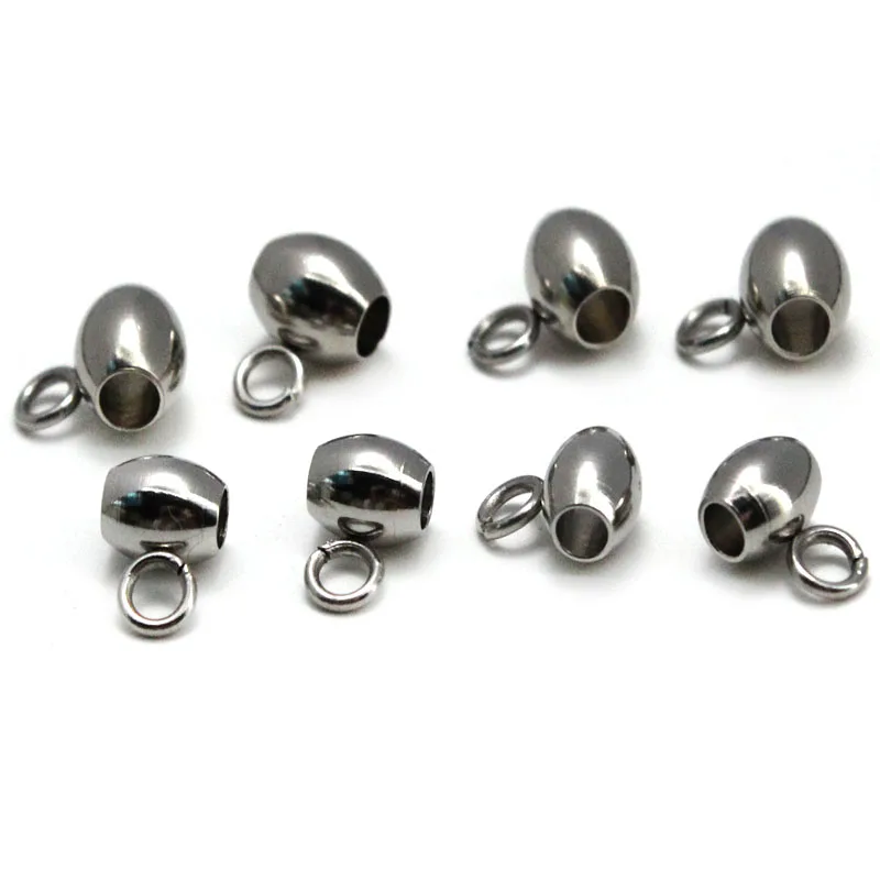 20pcs/lot Stainless Steel Bail Beads Charm Spacer Beads Pendant Clips Clasps Connectors For Bracelet Necklace DIY Jewelry Making
20pcs/lot Stainless Steel Bail Beads Charm Spacer Beads Pendant Clips Clasps Connectors For Bracelet Necklace DIY Jewelry Making