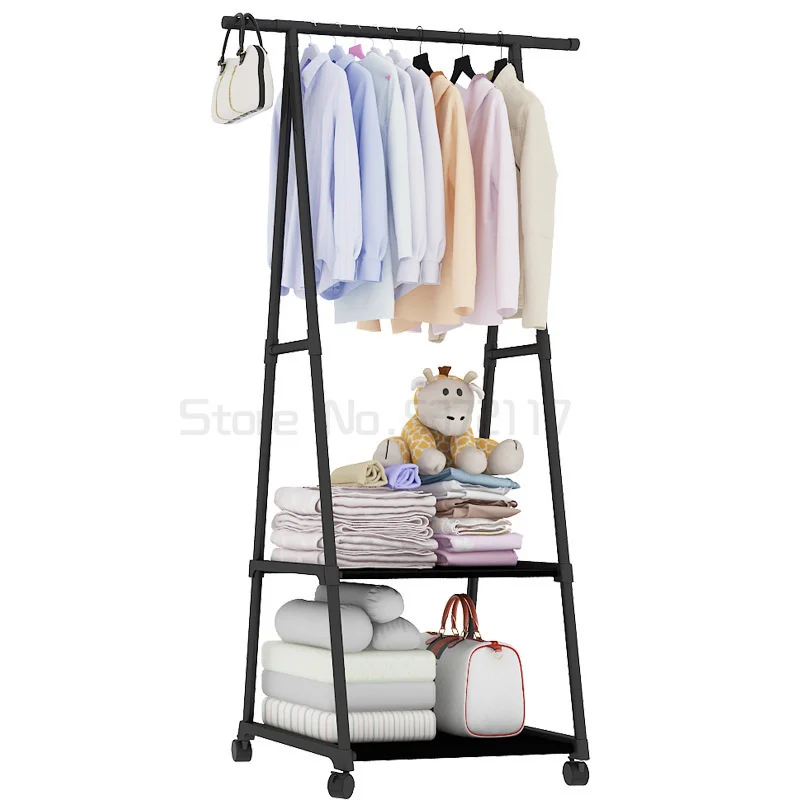Colorful Floor Standing Clothes Rack Clothes Hanging Storage Shelf with Wheel Simple Style Bedroom Furniture
Colorful Floor Standing Clothes Rack Clothes Hanging Storage Shelf with Wheel Simple Style Bedroom Furniture