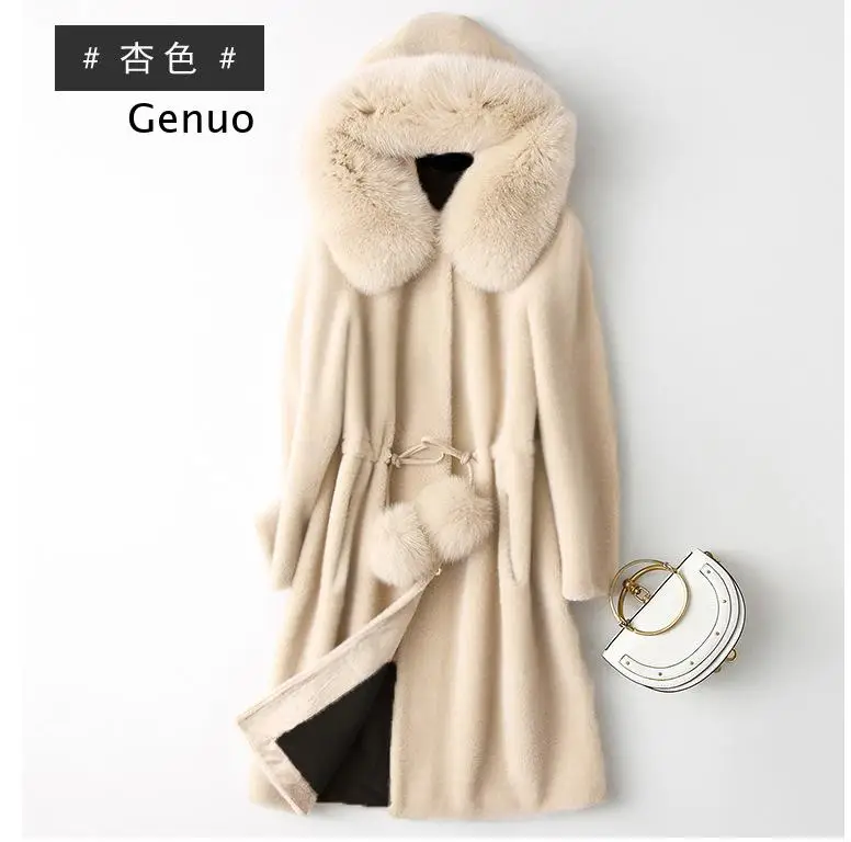 Autumn Winter Faux Fur Coat Female Long Sleeve Pockets Ball Drawstring High Waist Imitation Fox Fur Trim Hooded Outerwear
Autumn Winter Faux Fur Coat Female Long Sleeve Pockets Ball Drawstring High Waist Imitation Fox Fur Trim Hooded Outerwear