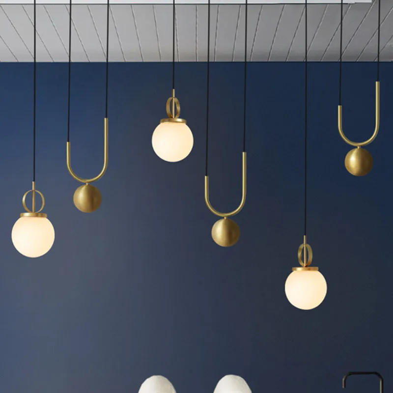 Nordic Industrial Pendant lights Glass ball droplight Modern design lamp indoor lighting Bedroom Chandelier Decor Hanging Lamps
Nordic Industrial Pendant lights Glass ball droplight Modern design lamp indoor lighting Bedroom Chandelier Decor Hanging Lamps