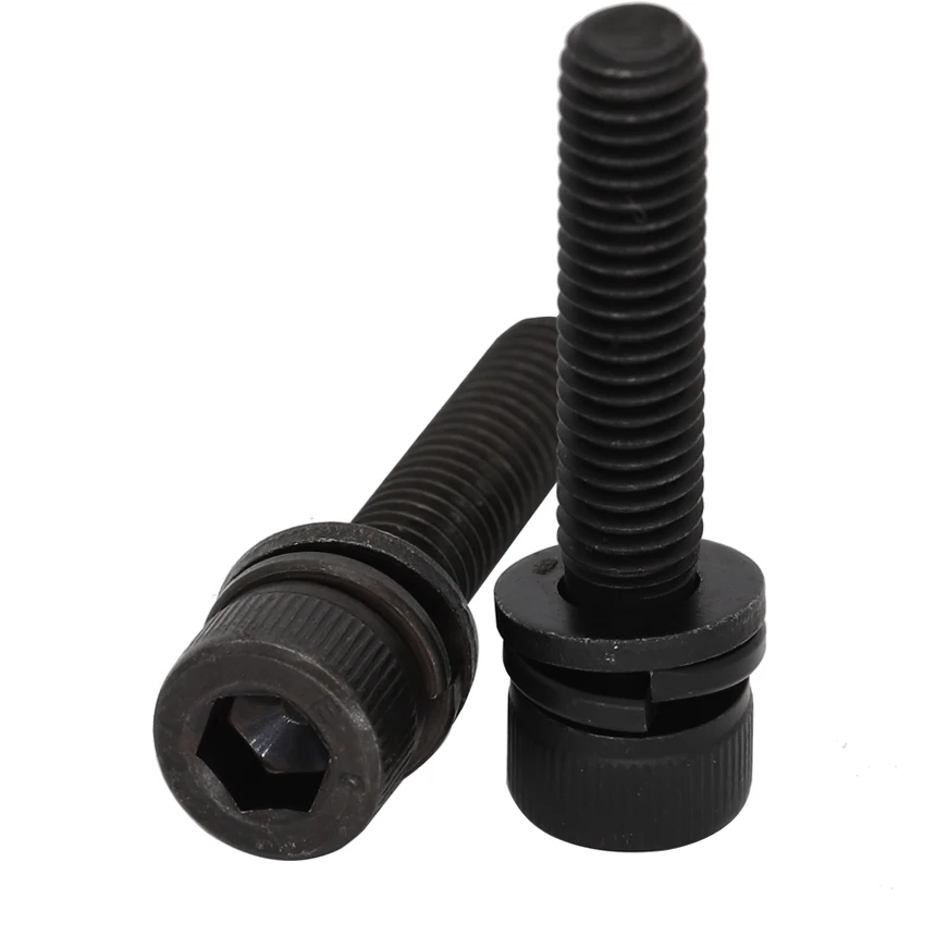 M3 M4 M5 M6 M8 M10 M12 12.9 Grade Black Carbon Steel Allen Head Hexagon Socket Bolt Spring Plain Washer Assembly Screw Set
M3 M4 M5 M6 M8 M10 M12 12.9 Grade Black Carbon Steel Allen Head Hexagon Socket Bolt Spring Plain Washer Assembly Screw Set