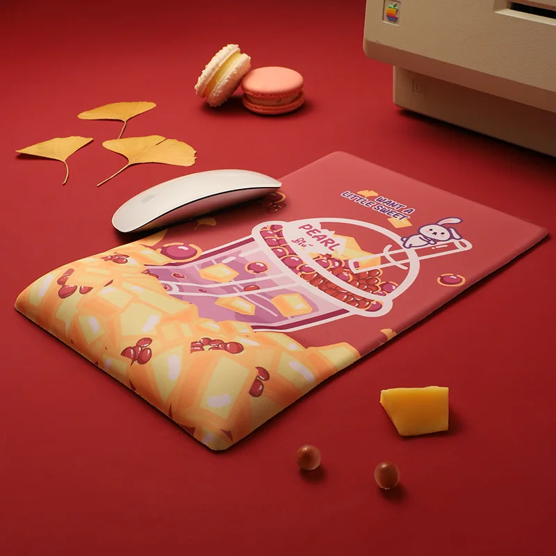 Milk tea silicone wrist mouse pad cute cartoon office wrist pad memory foam keyboard hand rest slow rebound
Milk tea silicone wrist mouse pad cute cartoon office wrist pad memory foam keyboard hand rest slow rebound