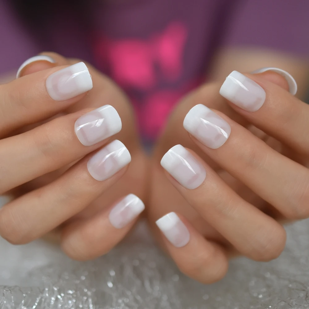 Short White French Nail Square Daily Natural Artificial Nail Art Tips Glossy Wholesale Adhesive Gel Nails
Short White French Nail Square Daily Natural Artificial Nail Art Tips Glossy Wholesale Adhesive Gel Nails