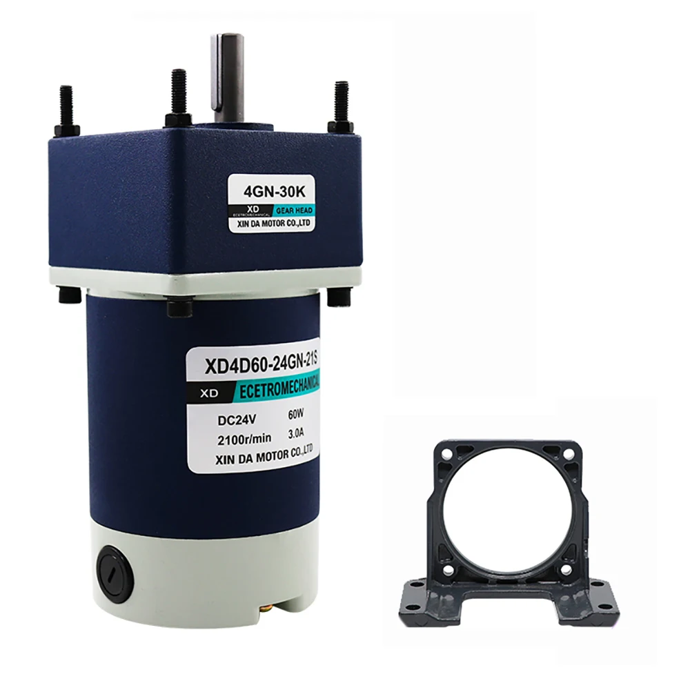 60W DC Gear Motor Mini High Torque Gearbox Worm Gear Reducer DIY High-power Geared Motor 12V/24V With Bracket
60W DC Gear Motor Mini High Torque Gearbox Worm Gear Reducer DIY High-power Geared Motor 12V/24V With Bracket