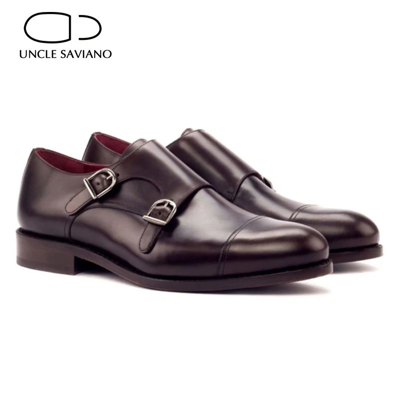 Uncle Saviano Double Monk Style Office Black Men Shoes Designer Dress Fashion Wedding Genuine Leather Handmade Shoes for Man
Uncle Saviano Double Monk Style Office Black Men Shoes Designer Dress Fashion Wedding Genuine Leather Handmade Shoes for Man