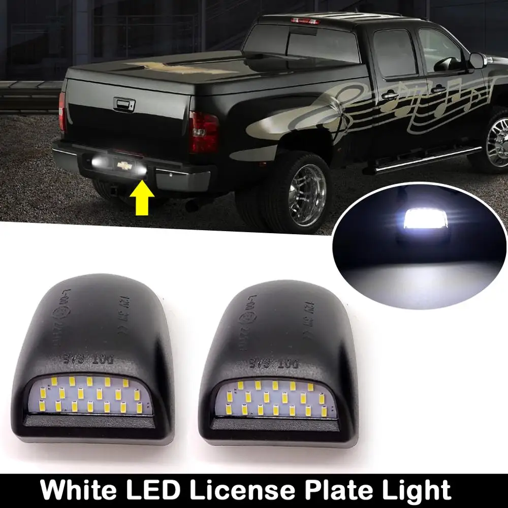 LED License Number Plate Light For Chevrolet Avalanche Silverado 1500/2500/3500 For GMC Sierra Yukon For Cadillac Escalade
LED License Number Plate Light For Chevrolet Avalanche Silverado 1500/2500/3500 For GMC Sierra Yukon For Cadillac Escalade