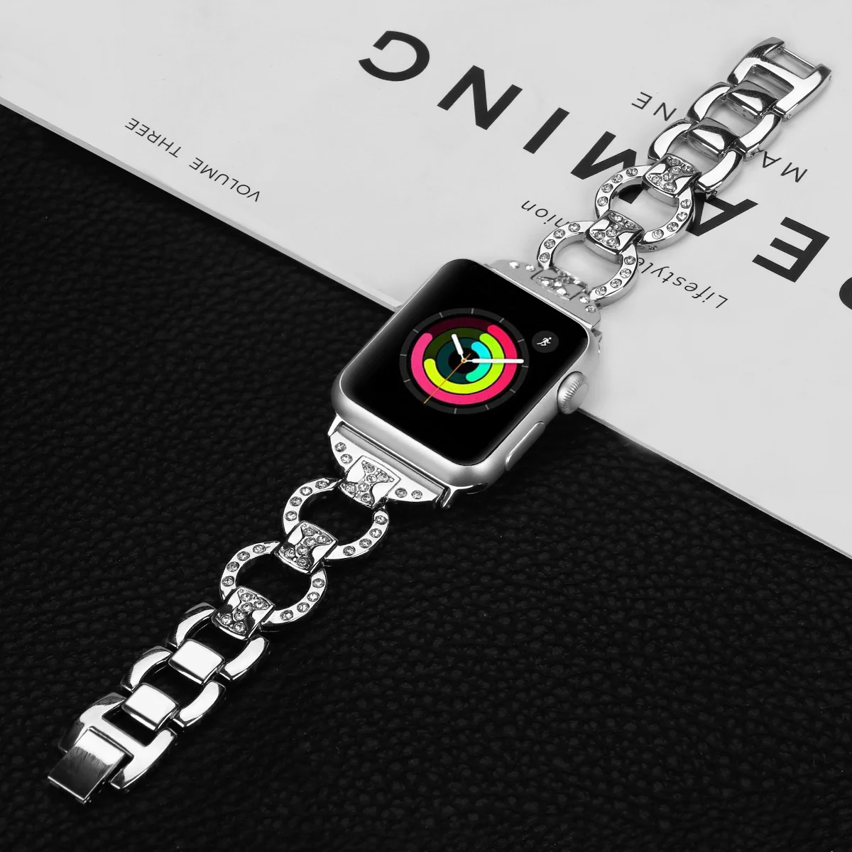 For apple watch strap Women Diamond band 38mm 42mm iwatch band 44mm 42mm stainless strap for apple watch 6 strap serice 5 4 3 2
For apple watch strap Women Diamond band 38mm 42mm iwatch band 44mm 42mm stainless strap for apple watch 6 strap serice 5 4 3 2