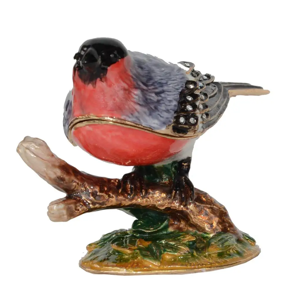 Bullfinch Bird Trinket Box, Jewelry Container, Metal Decoration, Christmas Gift for Lovers, Home Tabletop
Bullfinch Bird Trinket Box, Jewelry Container, Metal Decoration, Christmas Gift for Lovers, Home Tabletop