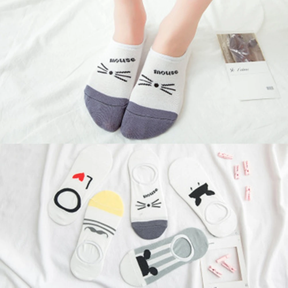 Spring and Autumn New Products No Silicone Gel GlutenvWomen's cartoon leisure invisible socks 506
Spring and Autumn New Products No Silicone Gel GlutenvWomen's cartoon leisure invisible socks 506