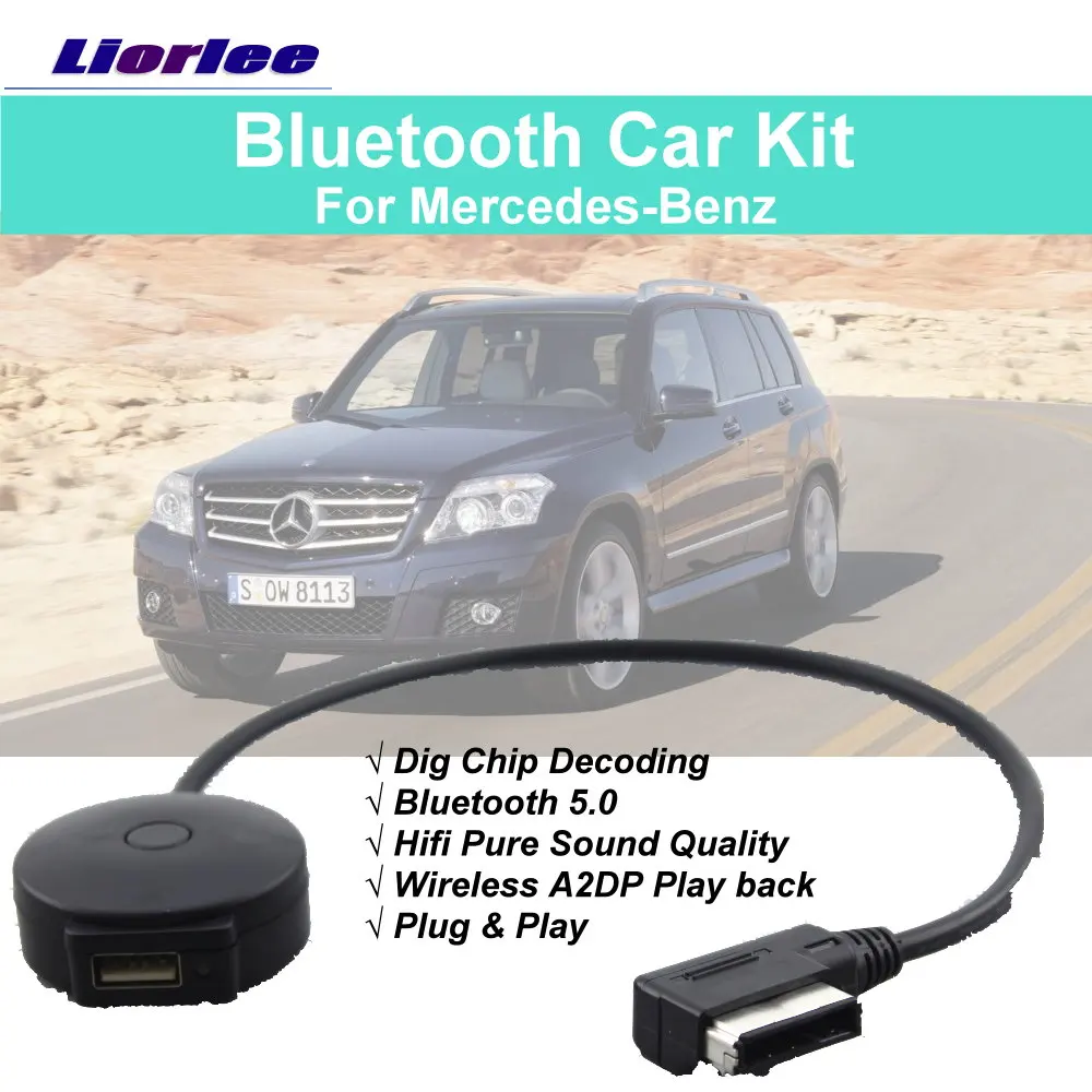 Bluetooth автомобильный комплект для Mercedes Benz C/E/GLC/GLK/V/Vito электронный BT музыкальный интерфейс беспроводной адаптер A2DP кабель
Bluetooth автомобильный комплект для Mercedes Benz C/E/GLC/GLK/V/Vito электронный BT музыкальный интерфейс беспроводной адаптер A2DP кабель