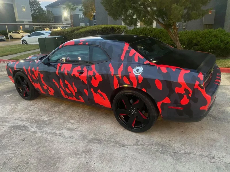 Red Black Camouflage Premium Vinyl Car Wrap Decal Film Sheet Air Channel Release Technology
Red Black Camouflage Premium Vinyl Car Wrap Decal Film Sheet Air Channel Release Technology