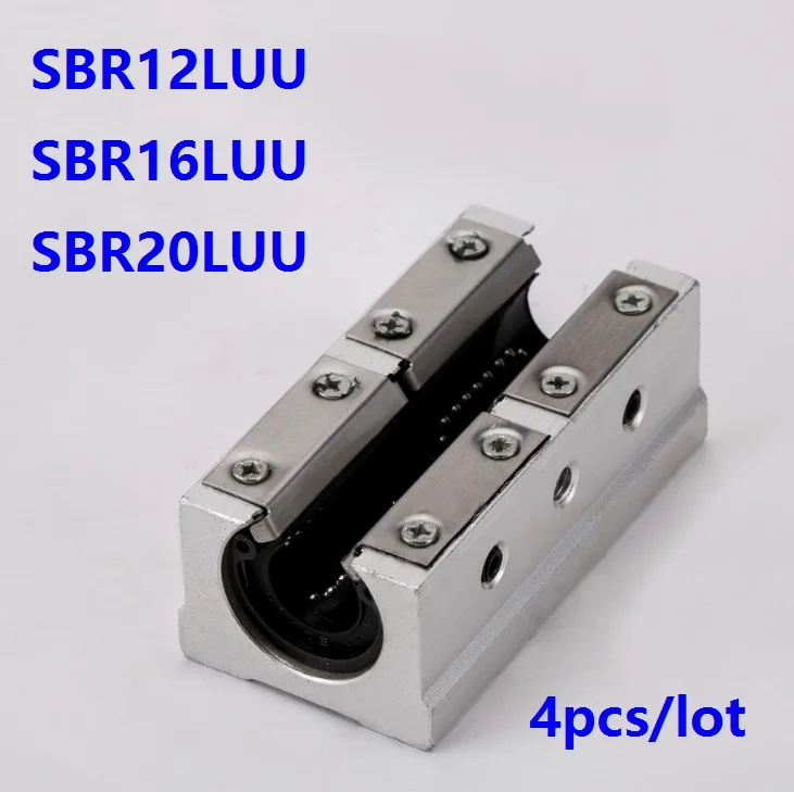 4pcs/lot SBR12LUU SBR16LUU SBR20LUU Open Type Linear Ball Motion Bearing Blocks for linear guide/rail for CNC parts
4pcs/lot SBR12LUU SBR16LUU SBR20LUU Open Type Linear Ball Motion Bearing Blocks for linear guide/rail for CNC parts