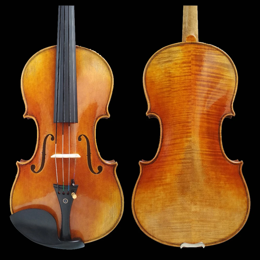Over 20 years Natural striped maple violin 4/4 size handmade Antique oil-based varnish musical instruments With box, bow
Over 20 years Natural striped maple violin 4/4 size handmade Antique oil-based varnish musical instruments With box, bow