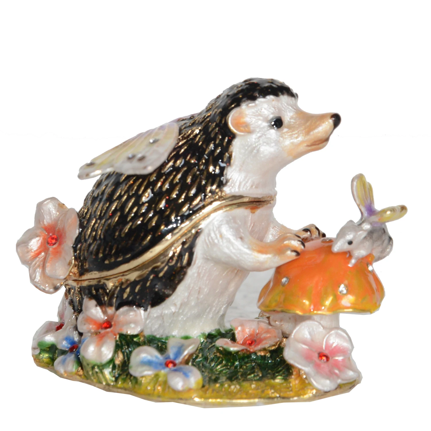 Hedgehog Trinket Box, Metal Ornament, Collectible Gift, Figurines, Crystal Jewelry, Enameled Ring, Earring Holder
Hedgehog Trinket Box, Metal Ornament, Collectible Gift, Figurines, Crystal Jewelry, Enameled Ring, Earring Holder