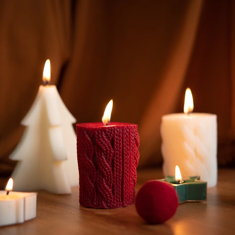 3D Cylinder Woolen Candle Silicone Mould for Candle Making Aromatherapy Diffuser Home Decoration Bedroom Warm Light
3D Cylinder Woolen Candle Silicone Mould for Candle Making Aromatherapy Diffuser Home Decoration Bedroom Warm Light