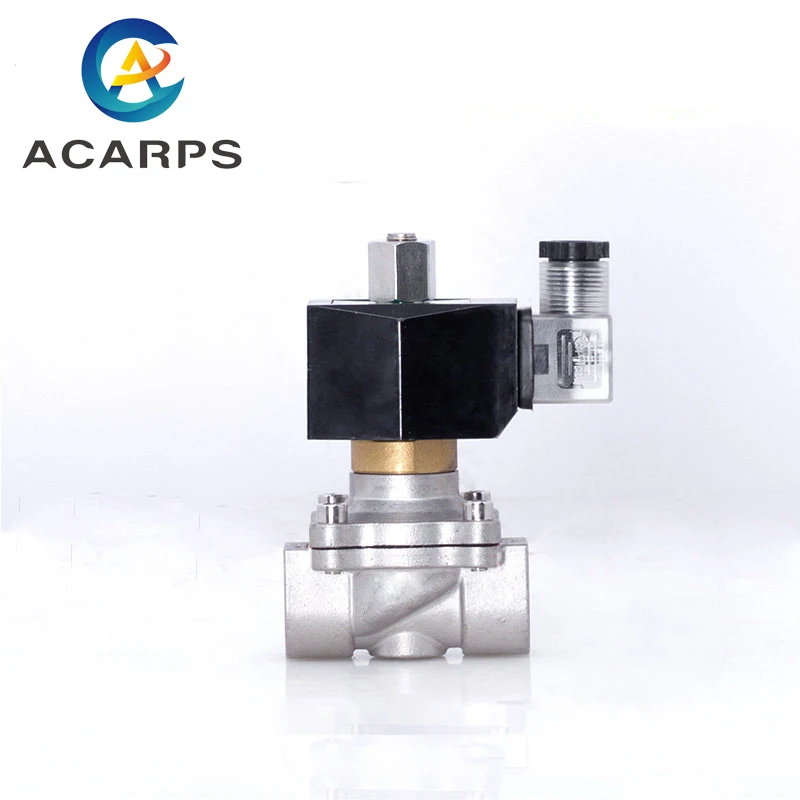 3/4" Normally Open Stainless Steel 12V DC Electric Solenoid Valve Normally Open Air Water NBR
3/4" Normally Open Stainless Steel 12V DC Electric Solenoid Valve Normally Open Air Water NBR
