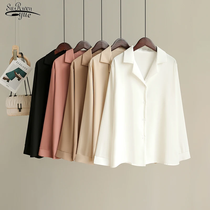 Fashion Notched Loose Woman Blouses Spring Chiffon Clothes Female Autumn Long Sleeve Casual Office Shirt Women Office Tops 17428
Fashion Notched Loose Woman Blouses Spring Chiffon Clothes Female Autumn Long Sleeve Casual Office Shirt Women Office Tops 17428