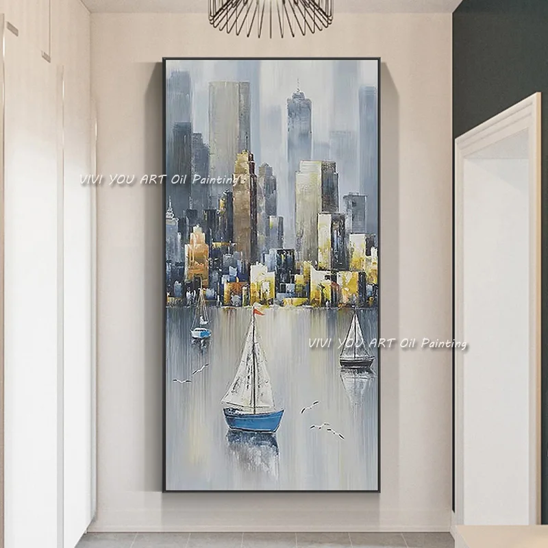 100% Handmade Thick Oil Canvas Painting Seascape Knife Decorative Paintings Sailboat Art For Living Room Wholesale Wall Art Home
100% Handmade Thick Oil Canvas Painting Seascape Knife Decorative Paintings Sailboat Art For Living Room Wholesale Wall Art Home