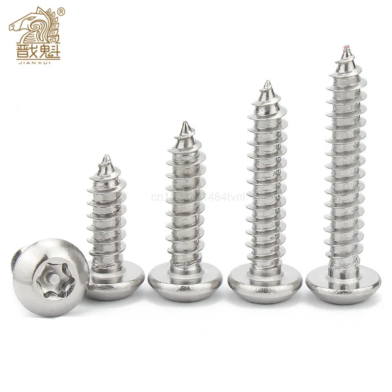 10X M2.9 M3.5 M3.9 M4.2 M4.8M6.3 304 A2-70Stainless Steel Six Lobe Torx Pan Round Head with Pin Security Self-tapping Wood Screw
10X M2.9 M3.5 M3.9 M4.2 M4.8M6.3 304 A2-70Stainless Steel Six Lobe Torx Pan Round Head with Pin Security Self-tapping Wood Screw