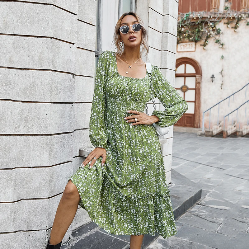 Ardm Elegant Square Neck Floral Print Boho Dresses For Women 2021 Long Sleeve High Waist Ruffled Party Maxi Dress Vestidos
Ardm Elegant Square Neck Floral Print Boho Dresses For Women 2021 Long Sleeve High Waist Ruffled Party Maxi Dress Vestidos
