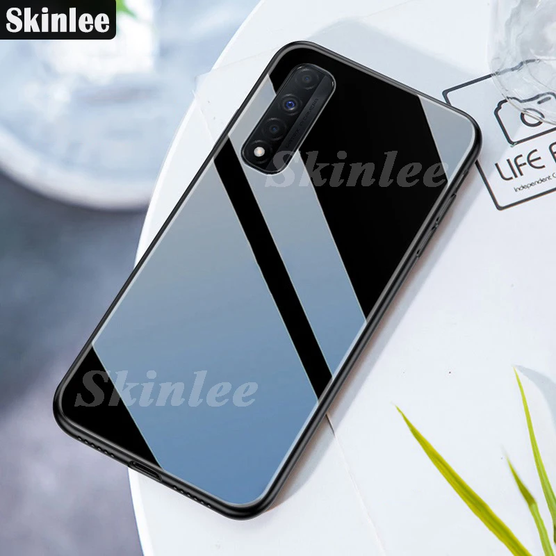 Skinlee For Realme Narzo 30 5G Tempered Glass Case With Soft TPU Frame Shockproof Phone Cover For Realme 7 4G Case Realme 8 GT
Skinlee For Realme Narzo 30 5G Tempered Glass Case With Soft TPU Frame Shockproof Phone Cover For Realme 7 4G Case Realme 8 GT