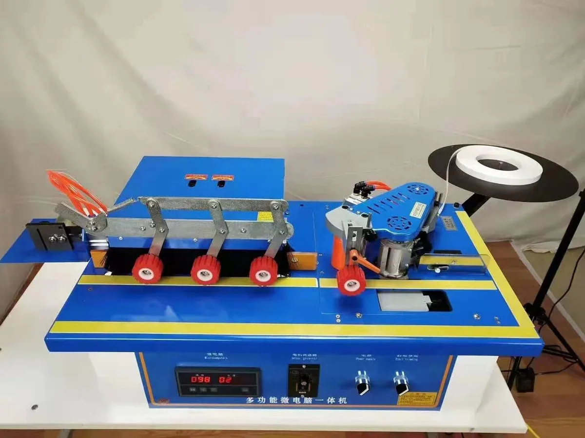 Woodworking edge banding machine trimming, rotating function microcomputer, can be straight line, curve + widening
Woodworking edge banding machine trimming, rotating function microcomputer, can be straight line, curve + widening