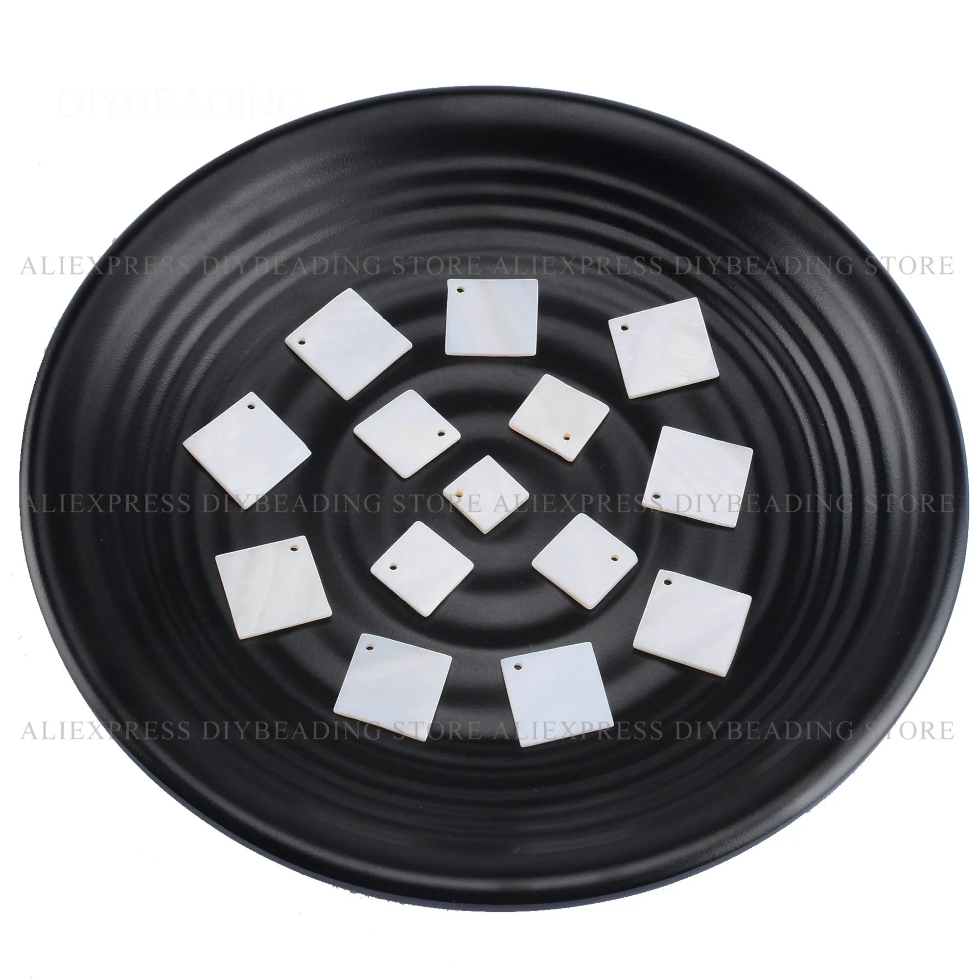 20-500 Pcs Natural White Freshwater Shell Square Shape Geometric Flat Back Beads for Jewelry Making Supply (1 Hole)
20-500 Pcs Natural White Freshwater Shell Square Shape Geometric Flat Back Beads for Jewelry Making Supply (1 Hole)