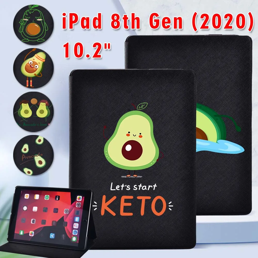 Avocado Cartoon for Apple IPad 8 2020 8th Generation 10.2 Inch PU Leather Tablet Stand Cover Case
Avocado Cartoon for Apple IPad 8 2020 8th Generation 10.2 Inch PU Leather Tablet Stand Cover Case