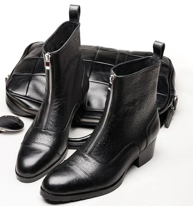 Autumn Winter Genuine Leather High Heel Boots Men Daily Leisure Business Office Work Boots Round Toe Warm Outdoor Boots
Autumn Winter Genuine Leather High Heel Boots Men Daily Leisure Business Office Work Boots Round Toe Warm Outdoor Boots