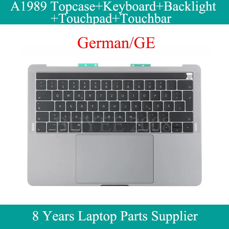 Original For Macbook Pro Retina 13.3" GE Layout A1706 German Keyboard Backlight Touchbar Trackpad Touchpad Space Grey Silver
Original For Macbook Pro Retina 13.3" GE Layout A1706 German Keyboard Backlight Touchbar Trackpad Touchpad Space Grey Silver