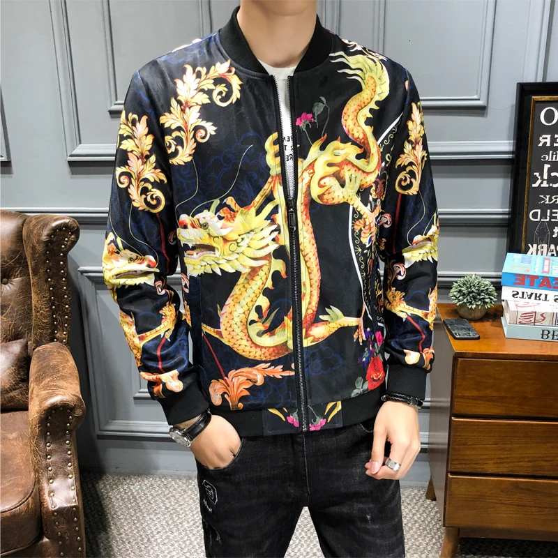 Chinese Style Hip Hop Bomber Men Clothing 2020 Streetwear Dragon Print Vintage Jacket Coat M-5XL Mens Jackets And Coats
Chinese Style Hip Hop Bomber Men Clothing 2020 Streetwear Dragon Print Vintage Jacket Coat M-5XL Mens Jackets And Coats
